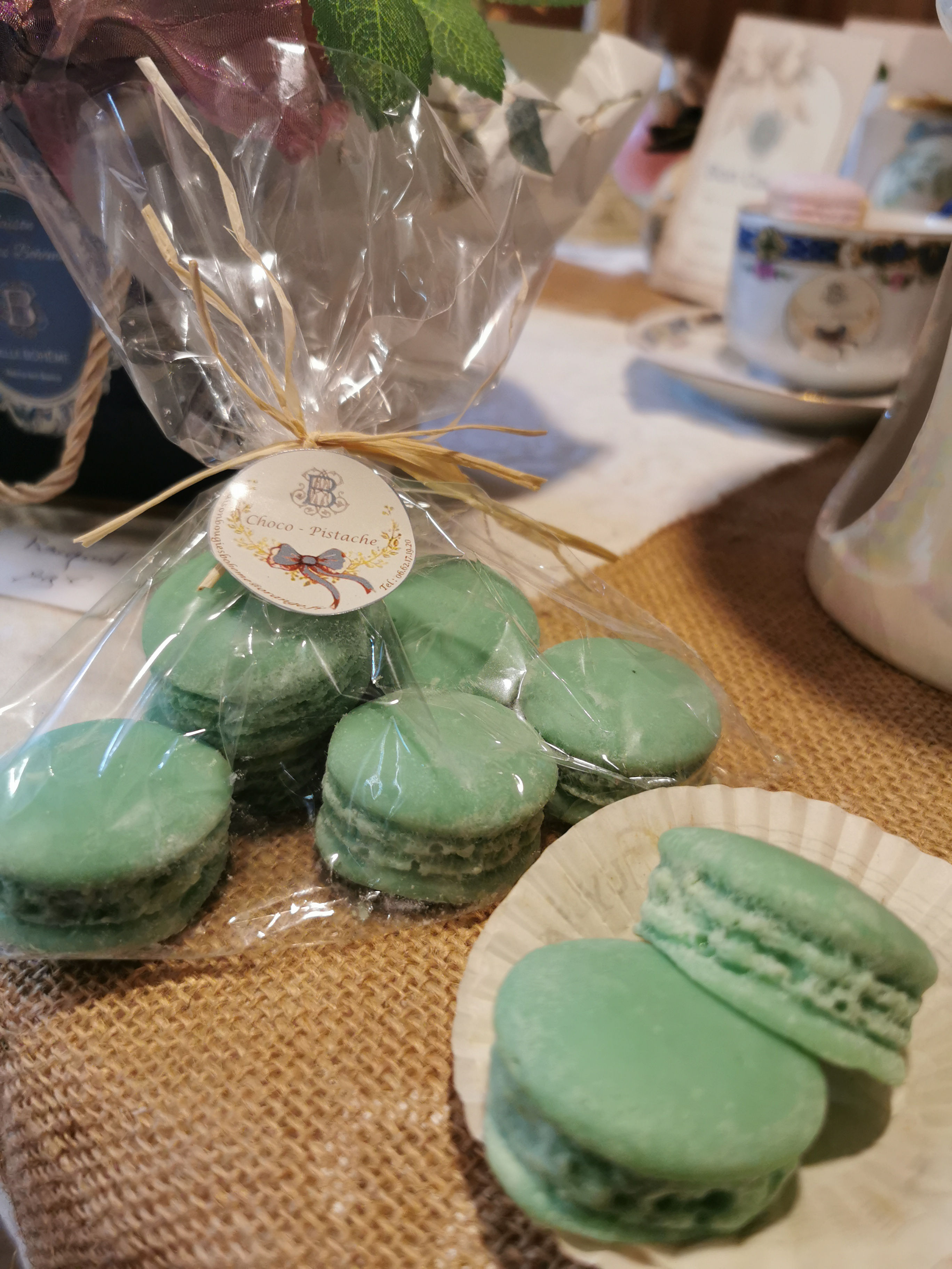 Macarons (Lot de 6) Choco Pistache