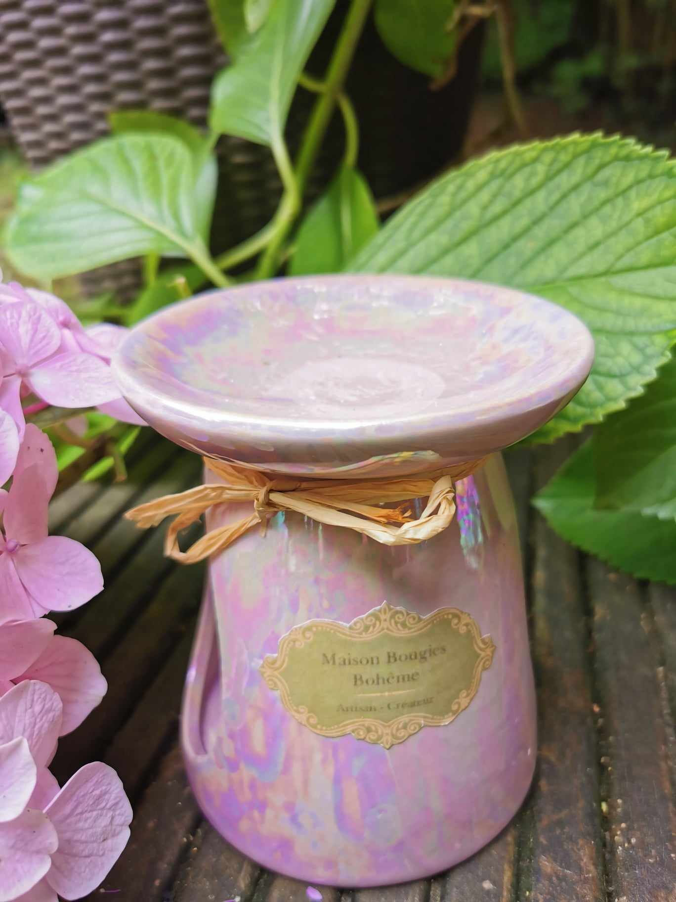 Brûle-Parfum Rose Nacré ( Pour Fondants Parfumés)