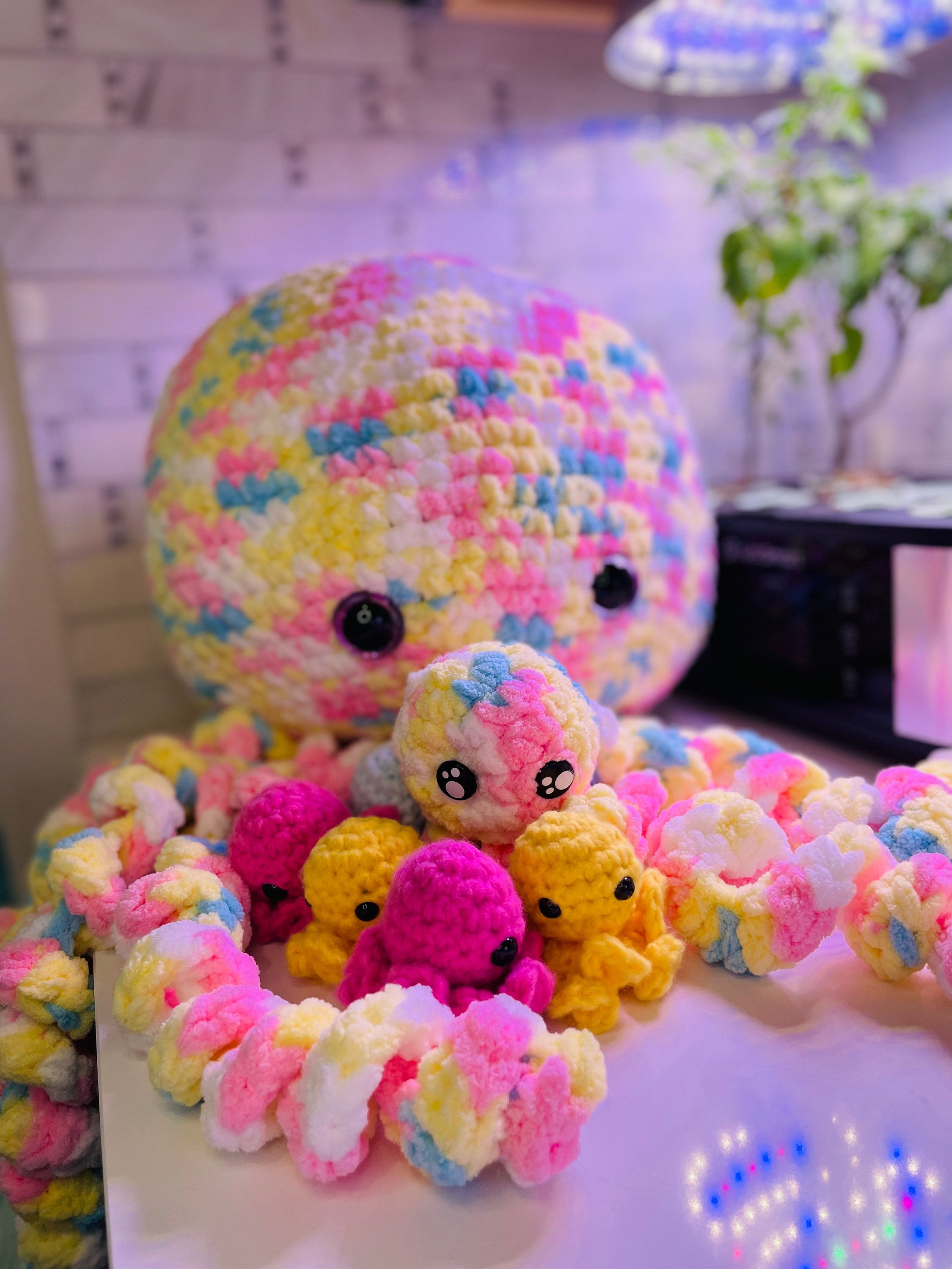 Ganchillo de la familia del pulpo