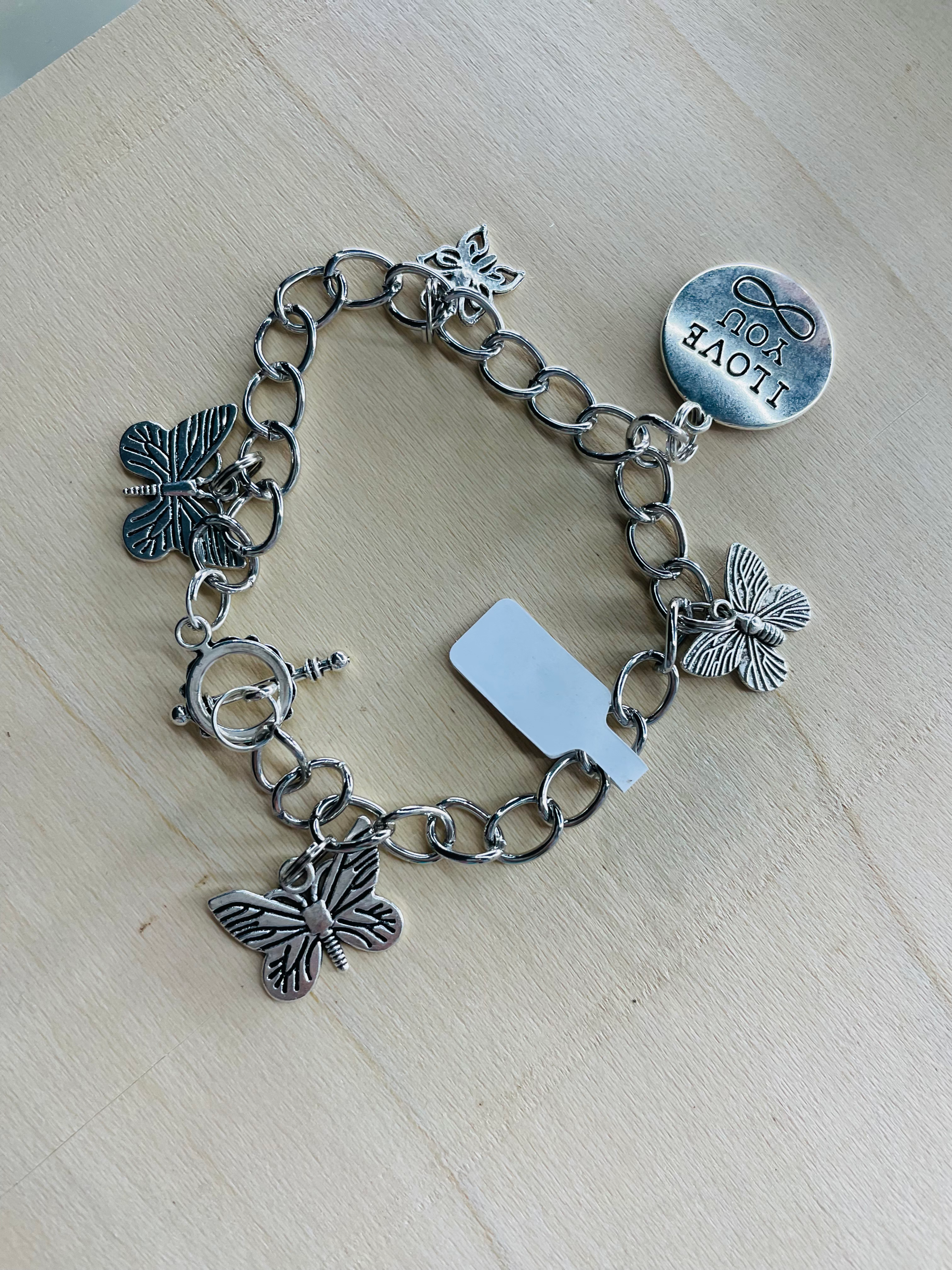 Pulsera de tobillo de mariposa