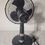 Thumbnail: 12" black table fan