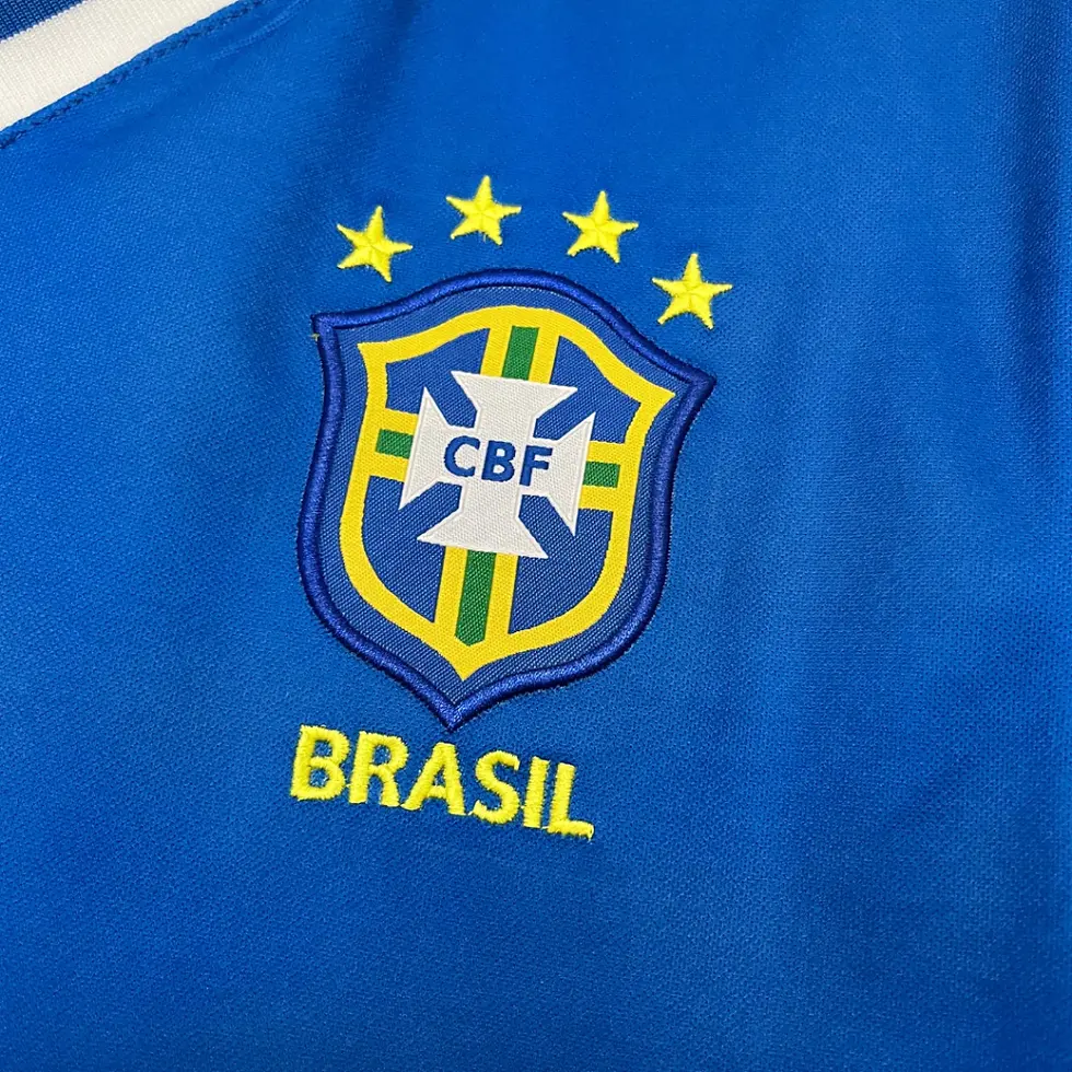 Miniatura: Camisa Retrô 1994 Seleção Brasileira II Umbro Masculina - Azul
