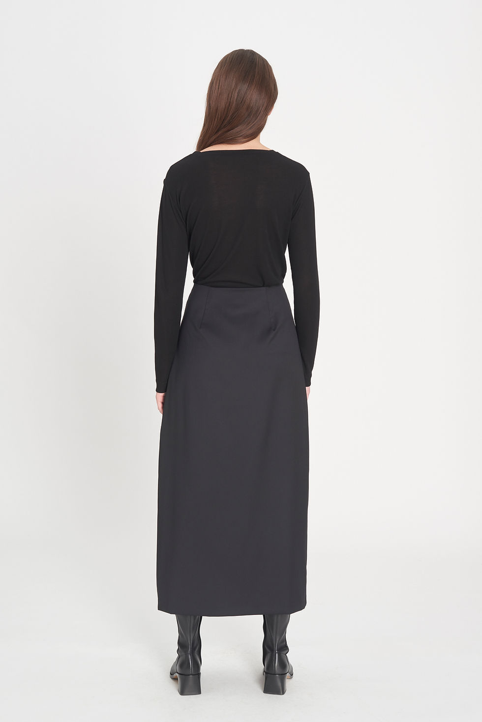 Thumbnail: Square-neck Longsleeve black