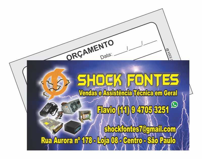 Shock Fontes - CV 240g - 4x1 cores