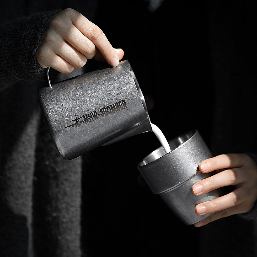 Thumbnail: MHW-3BOMBER Milk Pitcher 3.0 Silver Spot 600ml