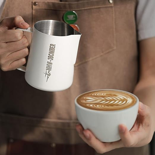 Thumbnail: MHW-3BOMBER Latte Art Pitcher 5.0 White (P3013W)