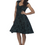 Thumbnail: Tmavě zelené šaty "Swing dress"