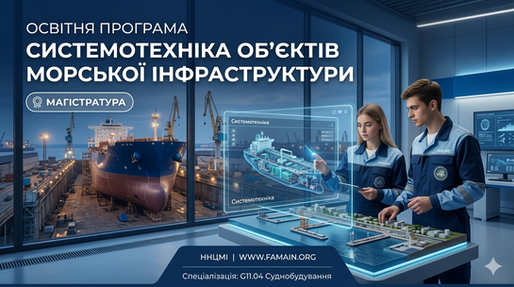 Магістратура «Системотехніка об'єктів морської інфраструктури» в ННЦМІ