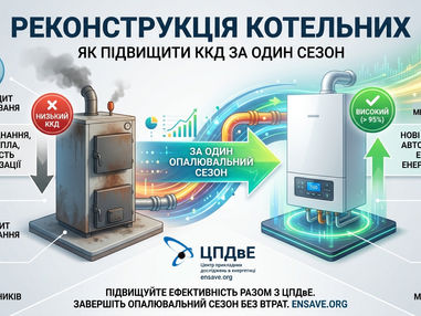 Реконструкція котелень: як підвищити ККД за один сезон.