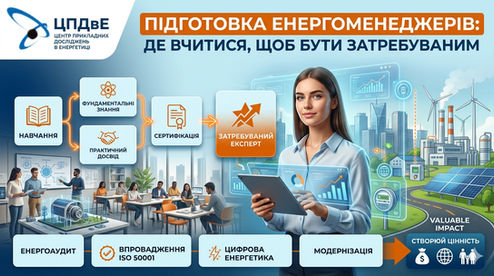 «Навчання енергоменеджменту в Україні», «ЦПДвЕ енергоаудит Миколаїв».
