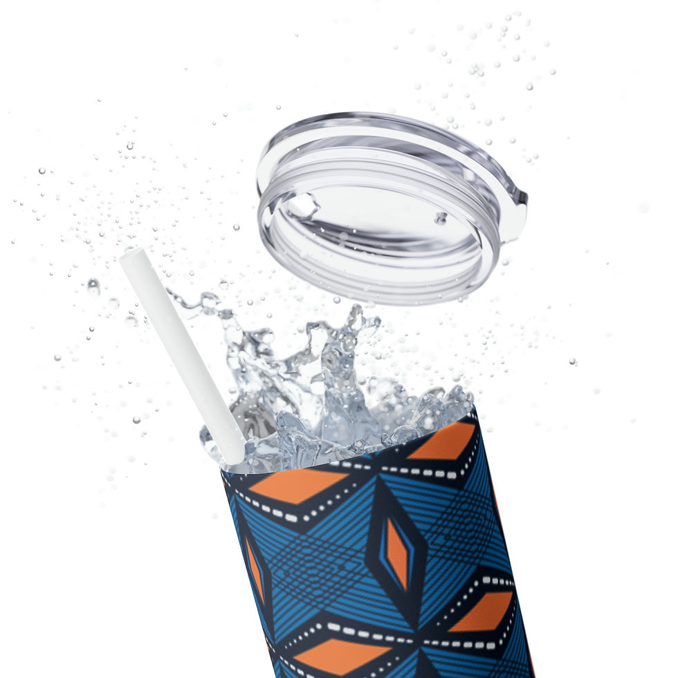 Thumbnail: Caribbean Breeze | Skinny Tumbler with Straw, 20oz
