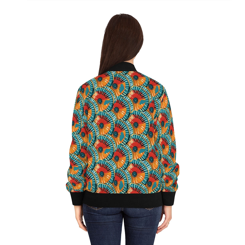 Thumbnail: African Sun | Women's Bomber Jacket 