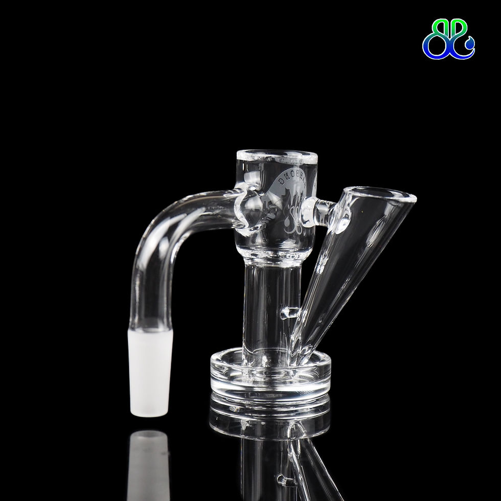Thumbnail: Thick dish Quartz slide slurper 10mm or 14mm/90degree