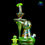Thumbnail: 8Inches Lid Glass | UV ION + illuminati Rainbow Linework Recessed Recycler Rig