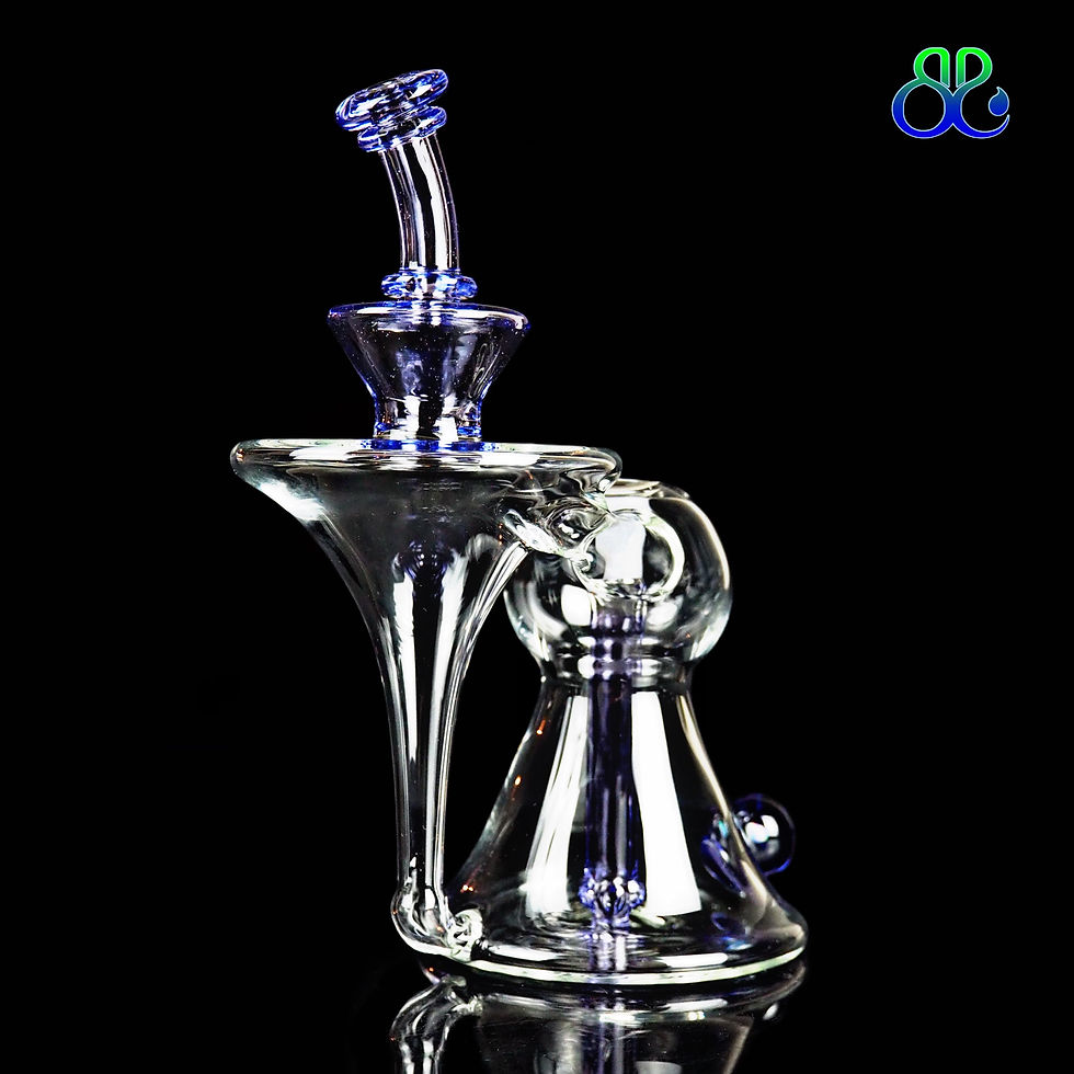Thumbnail: 7.4Inches Lid Glass | Purple Rain Recessed Recycler 