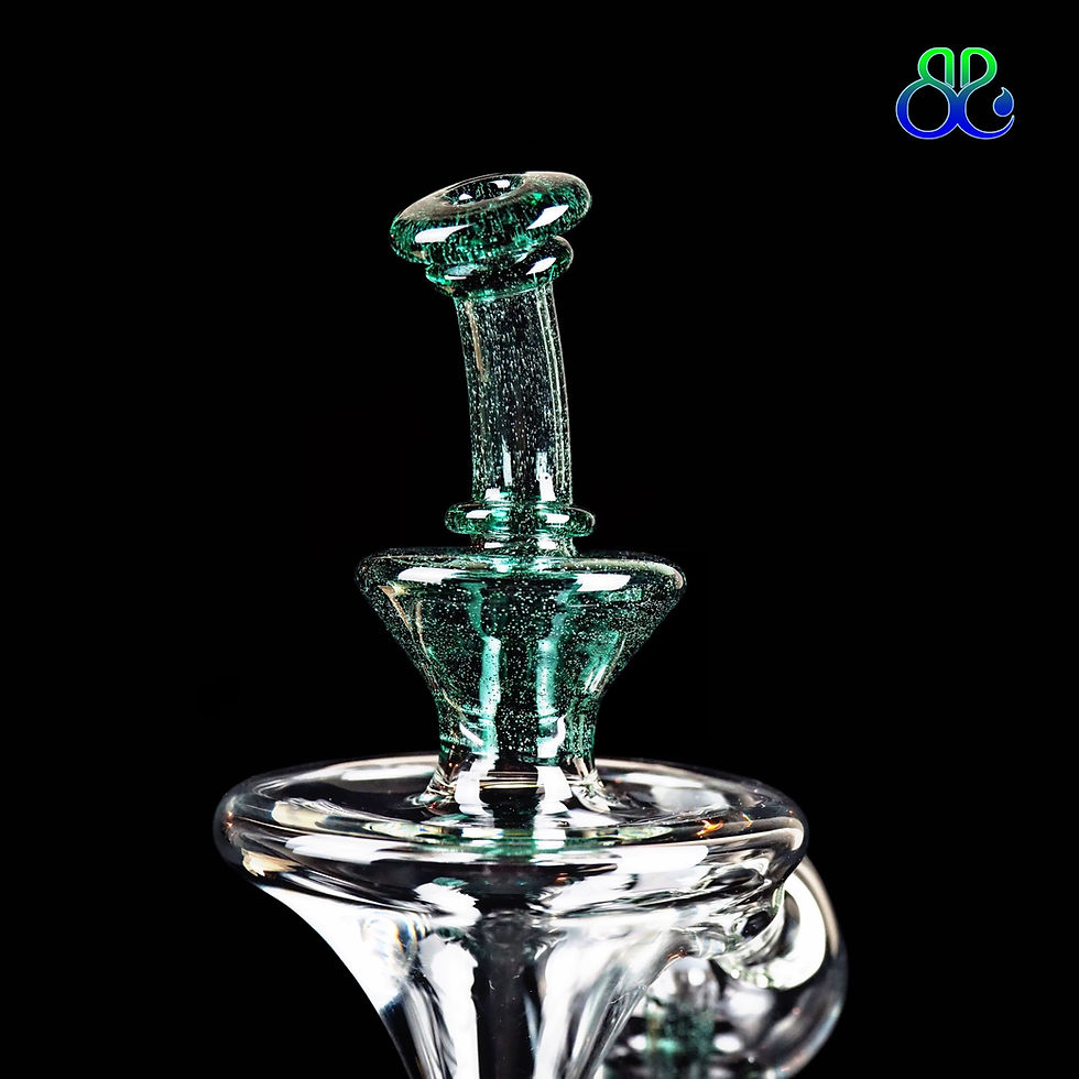ภาพขนาดย่อ: 8Inches Lid Glass | Aquamarine Recessed Recycler 