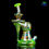 Thumbnail: 8Inches Lid Glass | UV ION + illuminati Rainbow Linework Recessed Recycler Rig