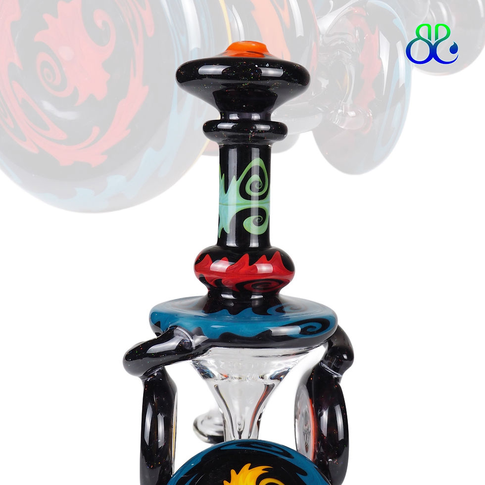 ภาพขนาดย่อ: Sabai Glass | 4Holes Perc Large Recycler Rig