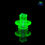Thumbnail: 8Inches Lid Glass | UV ION + illuminati Rainbow Linework Recessed Recycler Rig