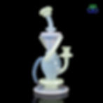 Thumbnail: Sabai Glass | 9Inches Cotton Candy Double uptake Recycler