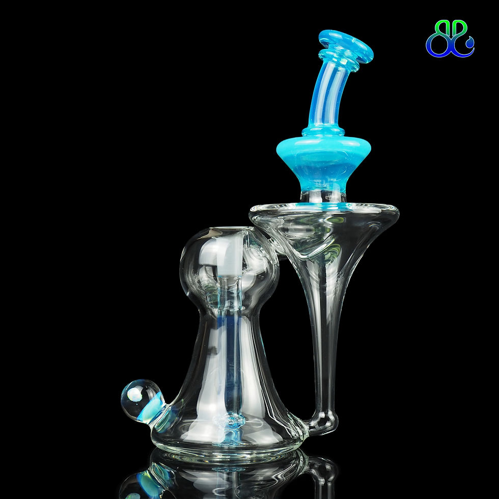 Thumbnail: 7Inches Lid Glass | Meta Recessed Recycler Rig