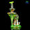 Thumbnail: 8Inches Lid Glass | UV ION + illuminati Rainbow Linework Recessed Recycler Rig