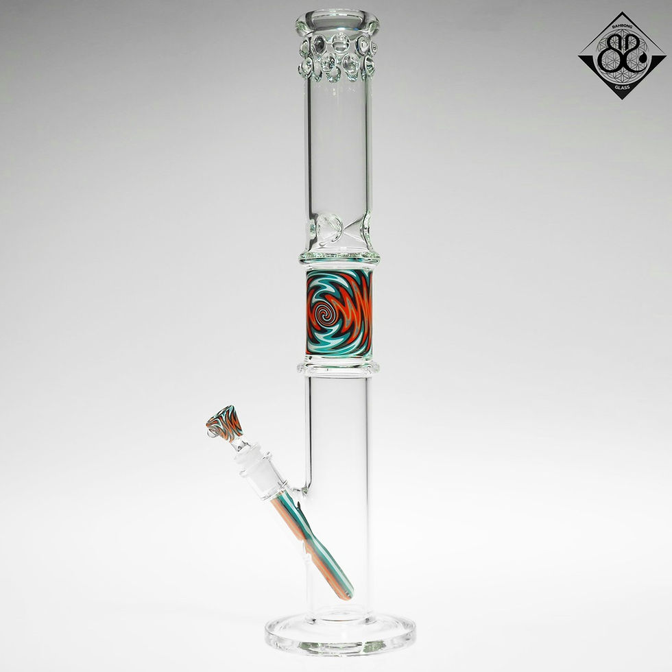 Thumbnail: บ้องแก้ว | 18Inches WigWag Style Straight Bong