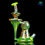 Thumbnail: 8Inches Lid Glass | UV ION + illuminati Rainbow Linework Recessed Recycler Rig