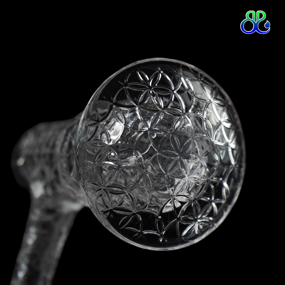 ภาพขนาดย่อ: Flower of life engraved Terp slurper  10mm or 14mm/90Degree