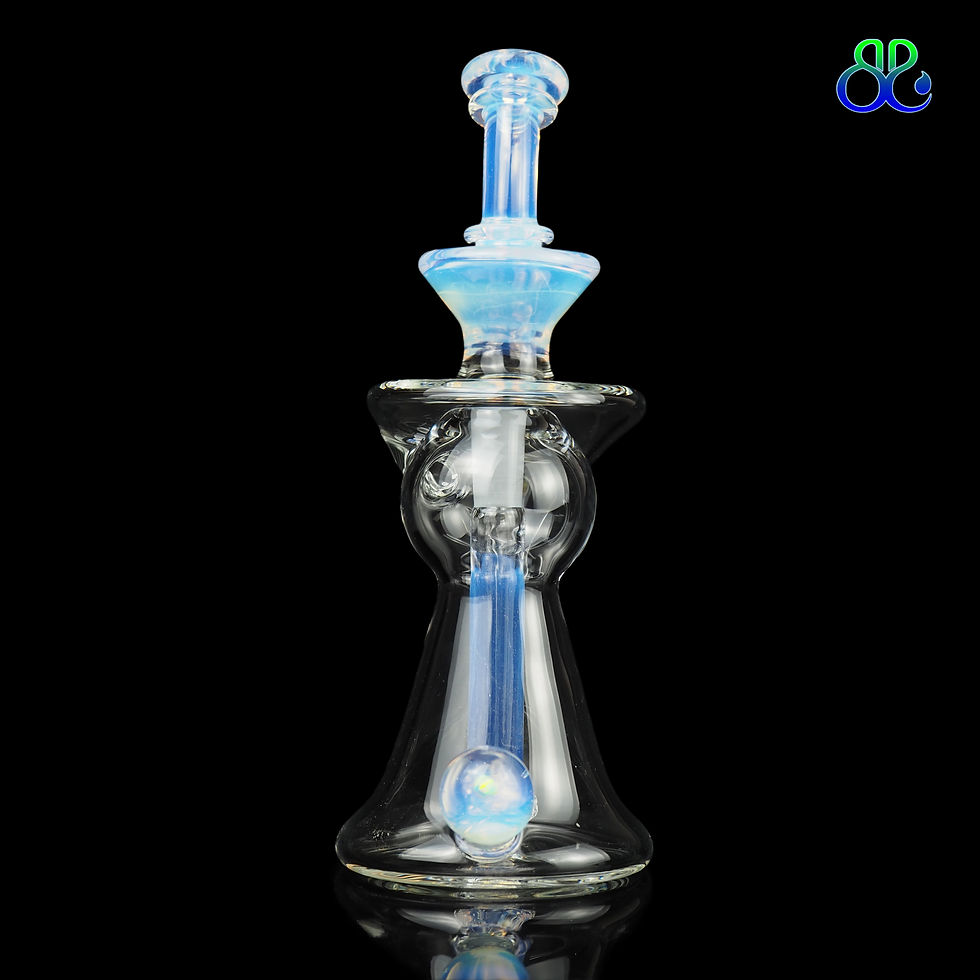 ภาพขนาดย่อ: 7Inches Lid Glass | Ghost Recessed Recycler Rig