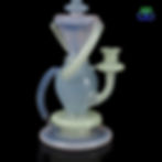 Thumbnail: Sabai Glass | 9Inches Cotton Candy Double uptake Recycler
