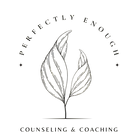 Logo of Perfectly Enoug - Outlines of 2 leaves grounded