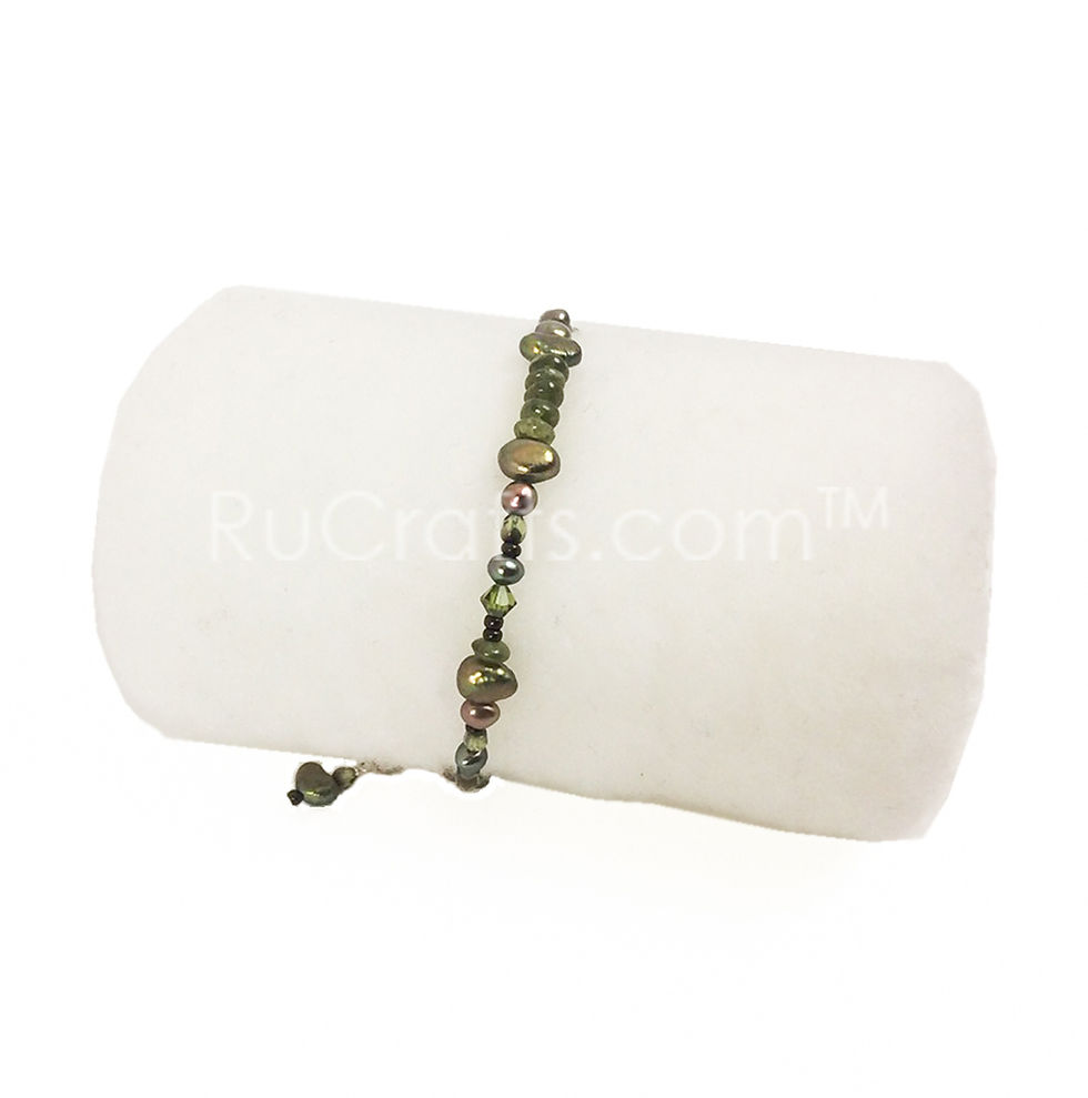 Pearls, Crystals, Glass Bead Bracelet
