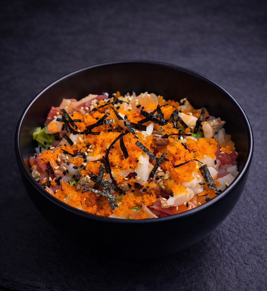 Chirashi seafood mix