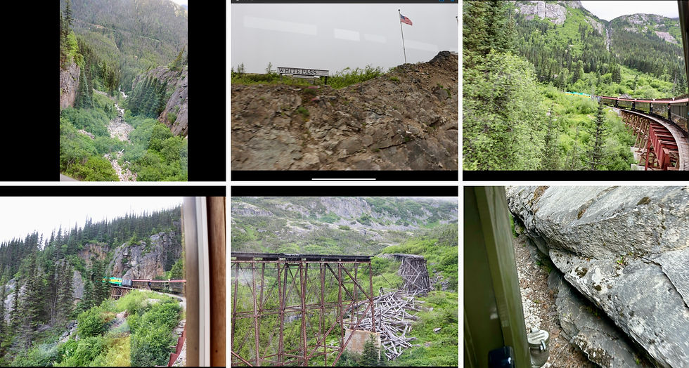 The train gets so close to the rock sometimes - it is crazy. They built this whole railroad in 18 months and it is a Civil Engineering Landmark.