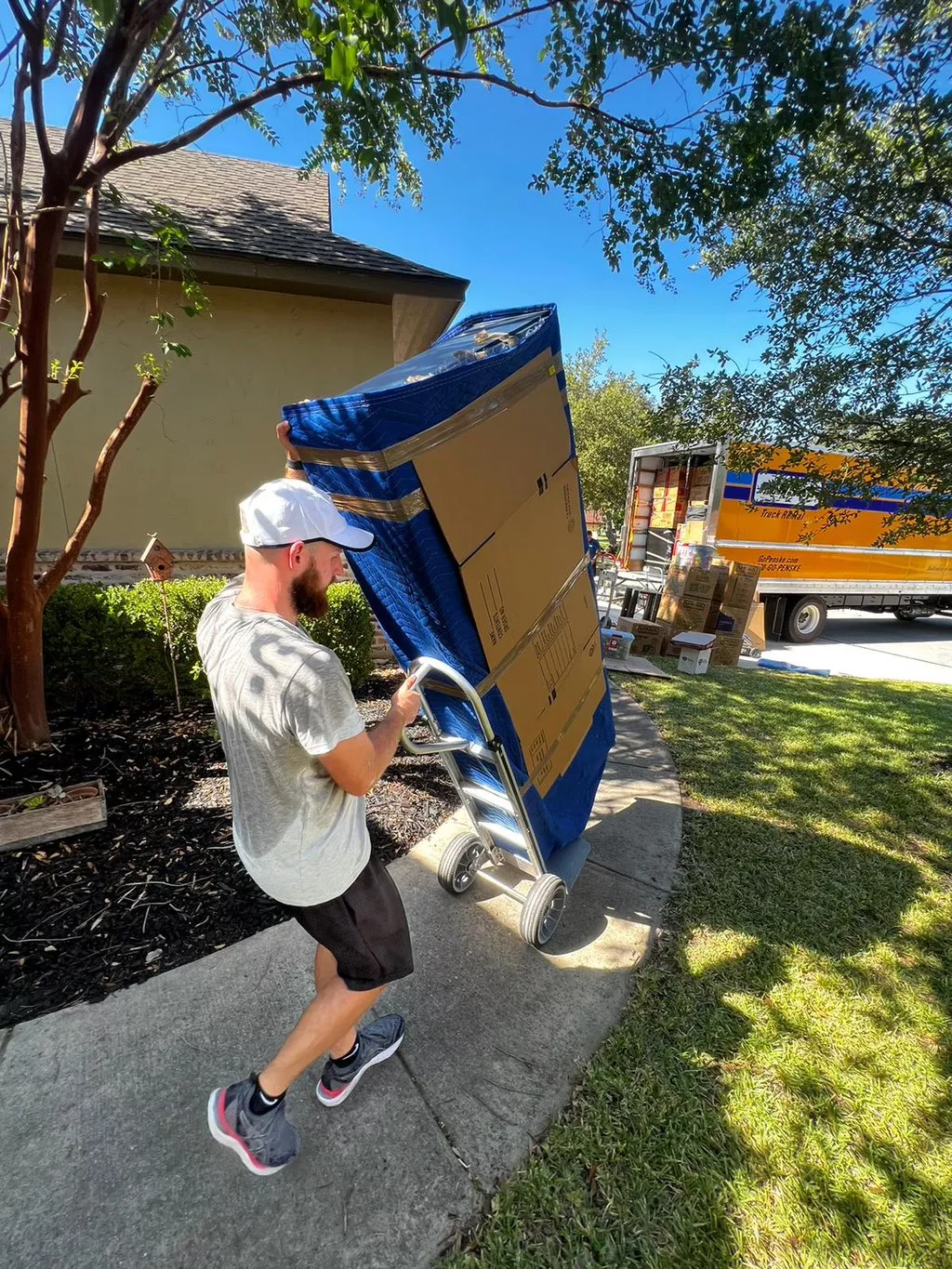 professional movers loading truck