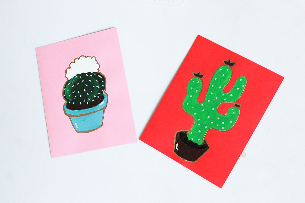 Thumbnail: "So Savory Succulents" Set of 2 Handmade Greeting Cards