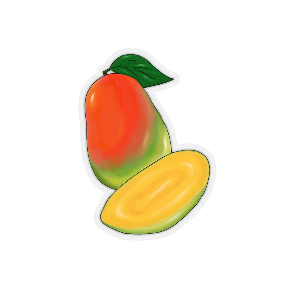Thumbnail: Mango and mango slice sticker