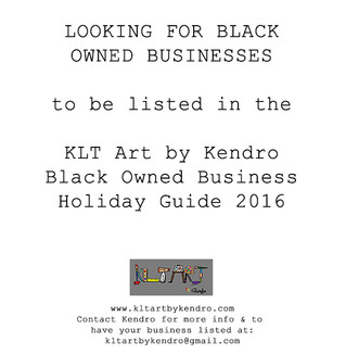 Looking for Businesses: Black Owned Business Holiday Guide 2016