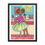 Thumbnail: framed print of a woman sitting in an ice cream with a green tutu and afro puffs