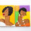Thumbnail: Mini flapper paintings celebrating Black beauty and vintage style—perfect for Black art collectors and 1920s decor lovers