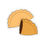Thumbnail: Kiss-cut, non waterproof sticker of two empanadas. One is a whole empanada, the other is a half eaten empanada. White border
