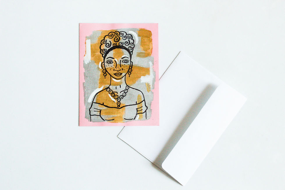 Thumbnail: "Miss Lovely" Handmade Greeting Card