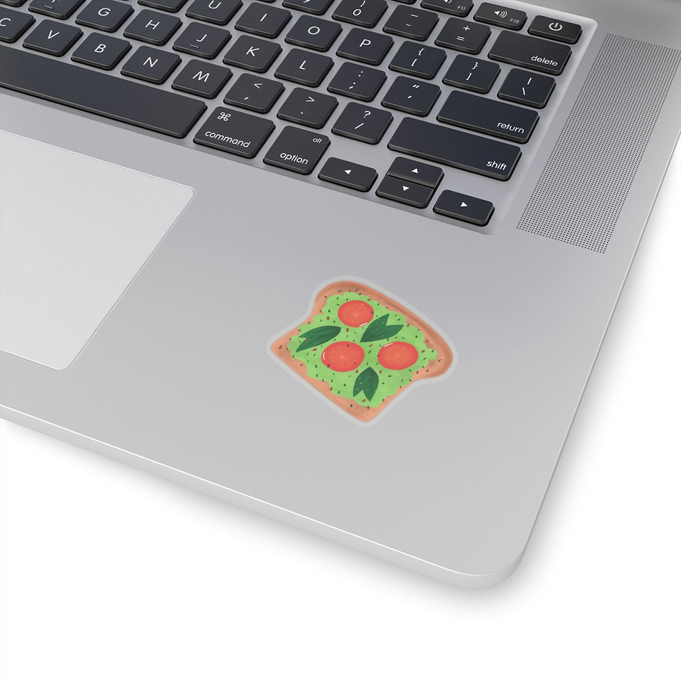 Thumbnail: “Avocado Toast & Tomatoes” Illustration Kiss-Cut Vinyl Stickers