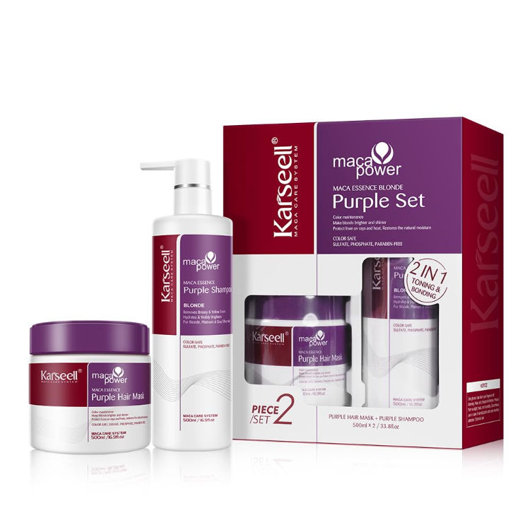 Karseell Purple Hair Mask + Purple Shampoo