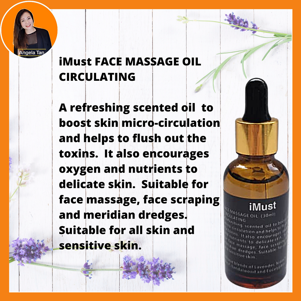 Thumbnail: iMust Handmade Face Massage Guasha Oil Circulation Flush Out Toxins Urut Muka