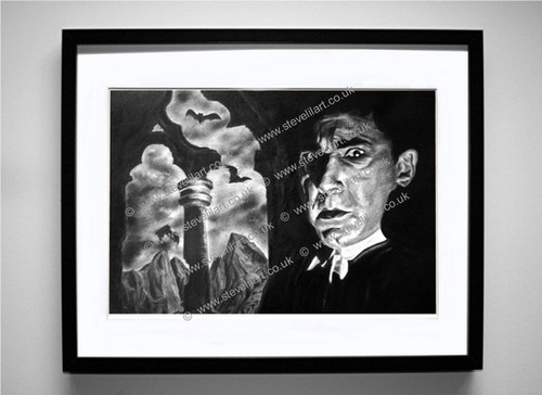 Bela Lugosi - Count Dracula - Framed Limited Edition Print | Stevelilart