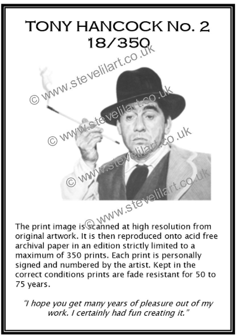 Thumbnail: Tony Hancock - The Rebel - Mounted Limited Edition Print