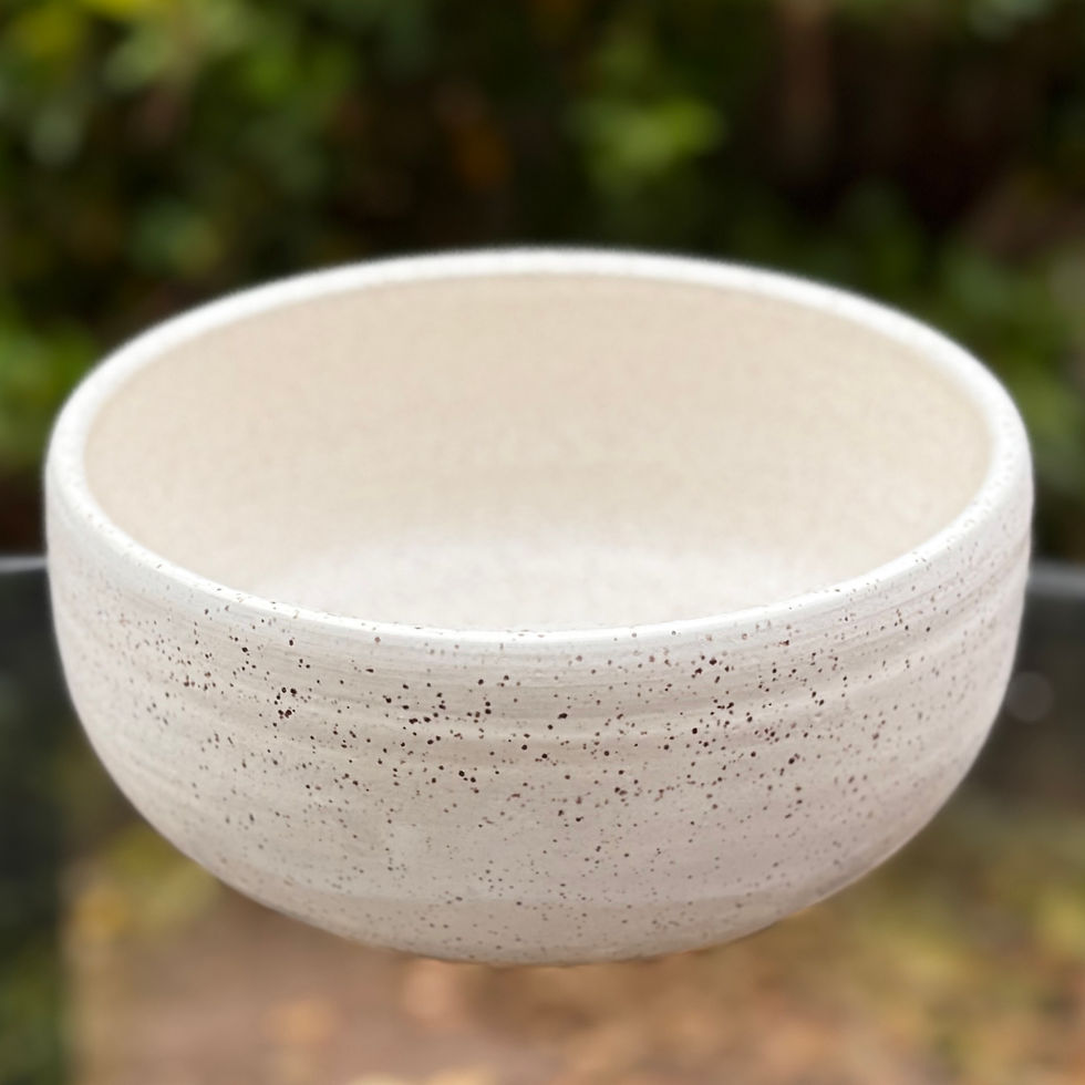 Thumbnail: Large Bowl in Speckled White