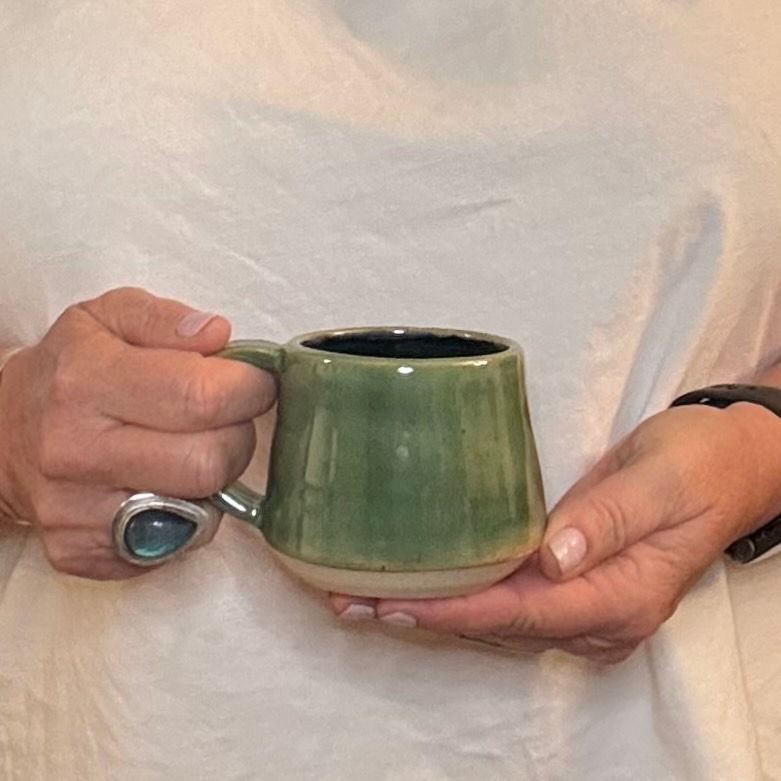 Thumbnail: Angular Cortado Cup in Soft Green
